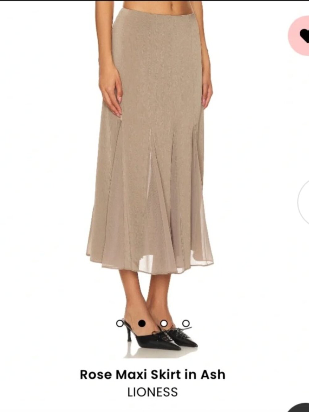 Lioness Rose Maxi Skirt in Ash Midi Skirt Size S - Picture 2 of 13